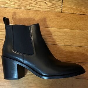 Jenni Kayne Black Leather Ankle Booties